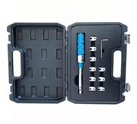 Snowchecking Kit de ynamométrique à rayons 2-10 Nm 11 pièces avec mécanisme Quick Click et 10 tailles de douilles pour réglage de roue de moto