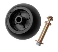 Snowchecking Lot de 2 roues de pont de tondeuse K5371-42110, pour Kubota GR1600 G2160 G18 G21, moyeu décalé noir