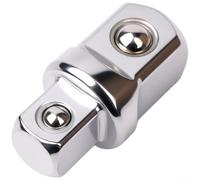 Snowchecking Lot de 3 adaptateurs de douilles carrées à double extrémité, 6,35 mm à 1,27 cm en acier au chrome vanadium, boule de verrouillage sécurisée, pour outils de visseuse à percussion