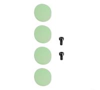 snowchecking Lot de 4 boutons de rechange pour sonnette filaire, boutons de sonnette vidéo, pièces de sonnette pour Pro, en silicone flexible, facile à installer, avec vis, vert fluo