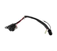 Snowchecking Module de bobine d'allumage moteur 139 à 4 temps, pour débroussailleuse, tronçonneuse, tondeuse à gazon, noir, 2 fils, rouge et noir avec support à 2 trous, pour alimentation extérieure