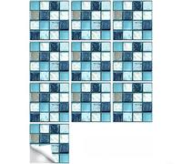 snowchecking Stickers muraux méditerranéens en mosaïque 3D en relief, géométrique, pour carrelage autocollants, décoration en PVC imperméable pour cuisine et salle de bain, design autocollant et