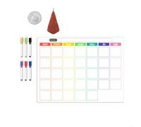 snowchecking Tableau calendrier effaçable, planificateur hebdomadaire, aimant de réfrigérateur, outil d'organisation flexible en PVC avec écriture lisse, nettoyage rapide, taille 305 x 406 cm pour (C)