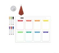 snowchecking Tableau calendrier effaçable, planificateur hebdomadaire, aimant de réfrigérateur, outil d'organisation flexible en PVC avec écriture lisse, nettoyage rapide, taille 305 x 406 cm pour (B)