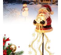 Snowman Magic Fountain LED Garden Light - Christmas Snowflake Outdoor Decor (B)