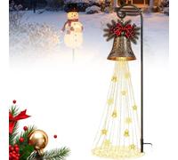 Snowman Magic Fountain LED Garden Light - Christmas Snowflake Outdoor Decor (D)