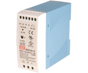 SNT MW-MDR60-05 - Alimentation à découpage, fermée, 5 V/10 A/60 W