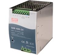 SNT MW-SDR480-24 - Alimentation à découpage, montage DIN, 480 W/24 V/20 A