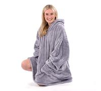 Snug Rug Couverture à capuche portable - Polaire Sherpa pour adultes - Couverture à capuche douce et confortable avec manches pour garder au chaud en hiver - Unisexe