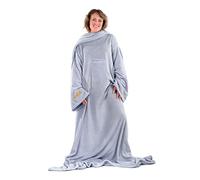 Snug Rug Couverture ample élégante avec manches et poche, 260 g/m², super douce et confortable en polaire corail, taille adulte