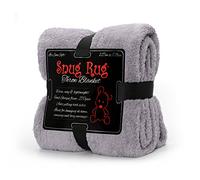 Snug Rug Gris Lilas Plaid Canape Couverture Polaire Véritable Tapis Douillet Couverture de Luxe à Chaud à Jet Polaire Sherpa 127 x 178 cm