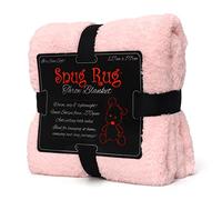 Snug Rug Quartz Rose Plaid Canape Couverture Polaire Véritable Tapis Douillet Couverture de Luxe à Chaud à Jet Polaire Sherpa 127 x 178 cm