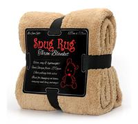 Snug Rug Sable Beige Plaid Canape Couverture Polaire Véritable Tapis Douillet Couverture de Luxe à Chaud à Jet Polaire Sherpa 127 x 178 cm