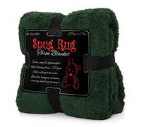 Snug Rug Vert Plaid Canape Couverture Polaire Véritable Tapis Douillet Couverture de Luxe à Chaud à Jet Polaire Sherpa 127 x 178 cm