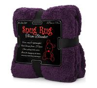Snug Rug Violet Plaid Canape Couverture Polaire Véritable Tapis Douillet Couverture de Luxe à Chaud à Jet Polaire Sherpa 127 x 178 cm