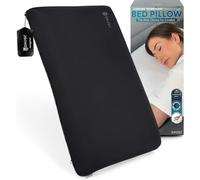 SNUGL Oreiller rafraîchissant en Mousse mémoire - Ergonomique et orthopédique pour dormeurs latéraux, soulage Cou, Dos, épaules. Housse hypoallergénique Lavable, Soutien Ferme Cervical (Moyen - Noir)