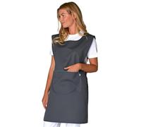 SNV Tablier chasuble femme ménage médicale ajustable avec poche centrale réglable par cordon 100% coton taille unique confortable durable