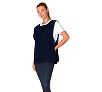 SNV Tablier Chasuble mixte Professionnel, Réglable par Cordon, Polyester/Coton, Entretien Nettoyage (Bleu marine)
