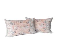 Snylcce Housse de Coussin 30x50cm Boho Ethnique Taie d'oreiller Lot de 2 Moderne Housses Coussins Mandala Motif Floral Taie Oreiller Boheme Décoratif pour Chambre Carmin