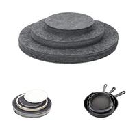 SNZ Lot de 18 protège-poêles en Feutre (12/19/26 cm), Dessous de Plat antidérapants pour poêles Tefal/WMF/Elo, Ustensiles de Cuisine pour protéger Les Meubles et Prolonger la durée de Vie de la poêle