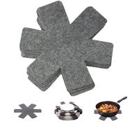 SNZ Lot de 9 protège-poêles en Feutre (38 cm), Dessous de Plat antidérapants pour poêles Tefal/WMF/Elo, Ustensiles de Cuisine pour protéger Les Meubles et Prolonger la durée de Vie de la poêle