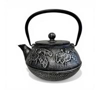 SO SKIN IDASY Théière en fonte japonaise 900 ml avec filtre inox - Théière fonte émaillée, garde la chaleur, design zen élégant, idée cadeau