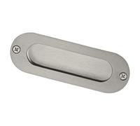 SO-TECH® Poignée cuvette ovale encastrable Poignée de meuble EL-120mm Acier affiné 120 x 41 mm