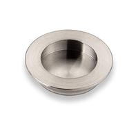 SO-TECH® Poignée cuvette ronde encastrable Poignée de meuble EL-07 Acier affiné Ø 50 mm