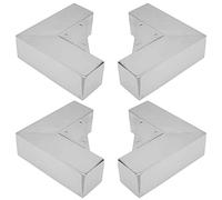 So-Tech® Set de 4 x Pied de Meuble Juliett Chrome 150 x 150 x 56,3 mm Pied pour Armoire Pied pour Meubles Rembourrés
