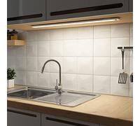 SOAIY LED Variable sous -unité -lumière 60 cm lampe de cuisine 4500 mAh armoire rechargeable capteur de mouvement d'éclairage 3 chaleur 2700 K - 6500 aimant