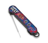SOAR Thermomètre à viande numérique NFL - Buffalo Bills | Thermomètre à viande à lecture instantanée avec sonde pliable et affichage numérique pour grill, barbecue et cuisine