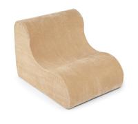 SOARS Fauteuil de Salon, Pouf Poire en Polaire Corail Doux 100 X 78 X 69,5 CM, Rembourrage Éponge Confortable, Housse Détachable Lavable, Charge 180 KG, sans Montage pour Salon, Chambre, Bureau