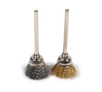 SoarUp 36 pcs Brosse Circulaire à Fils en Laiton, Brosse Métallique pour Poncer Ponçage Métal Visseuse Perceuse.