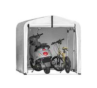 SoBuy Abri de Jardin, Cabane de Jardin Exterieur Imperméable, abri Moto, Garage pour Vélo et Outils, Abri Vélo, Rangement et Stockage, Argent, 159x165x219 cm KLS11-L