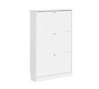 SoBuy Armoire à Chaussures à Rabats Blanc 76x18x113 cm FSR215-W