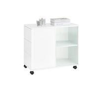 SoBuy Armoire de Rangement Mobile avec roulettes 70x35x61 cm