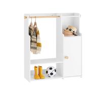 SoBuy Armoire Enfant 4 Étagères Charge Max. 70kg 94x35x110cm Chambre