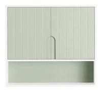 SoBuy Armoire Murale Salle de Bain 3 Étages Vert BZR140-GR Blanc