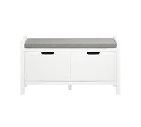 SoBuy Banc à chaussures 91x31x50 cm FSR63-II-W