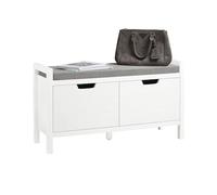 SoBuy Banc Chaussures avec 2 Portes 91x30x50cm pour entrée