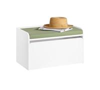 SoBuy KMB80-W Coffre à jouets pour enfants Coffre de rangement Banc de rangement pour chambre d'enfant