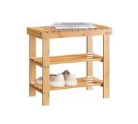 SoBuy FSR02-K-N Banc Étagère à chaussures Meuble de chaussures en bambou - Haute Qualité L50xP29xH45cm
