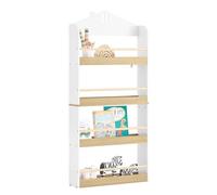 SoBuy Bibliothèque Enfant 4 Niveaux Charge 5kg/étagère 60x15x130cm