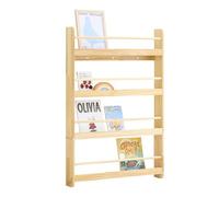SoBuy Bibliotheque Enfant avec 4 Étagères Livres 80x12x118cm Chambre Enfant