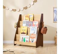 SoBuy Bibliothèque enfant Étagères bois Chêne clair et brun foncé Scandinave KMB32-N