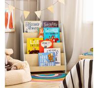 SoBuy Bibliothèque enfant Meuble de rangement Blanc Moderne KMB106-HG