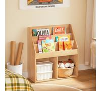 SoBuy Bibliothèque enfant Meuble de rangement Bois clair Scandinave KMB01-N