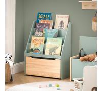 SoBuy Bibliothèque enfant Meuble de rangement Vert pastel Design scandinave KMB95-GR
