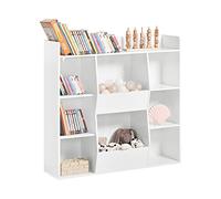 SoBuy Bibliothèque enfant KMB55-W — Étagère Montessori 8 compartiments ouverts Blanc 106×104×30 cm