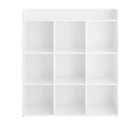 SoBuy Bibliothèque enfant 9 compartiments Meuble de rangement Blanc Moderne KMB120-W